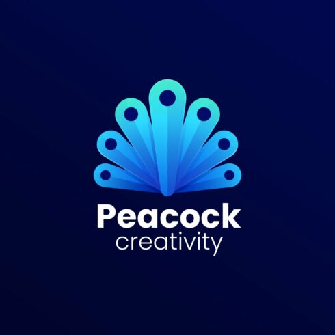 Peacock Tail Gradient Logo cover image.