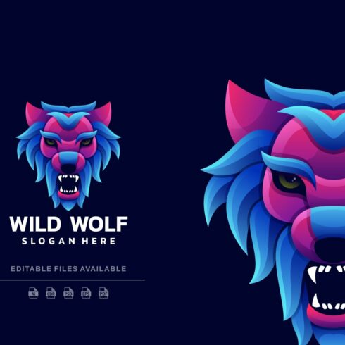 Wild Wolf Colorful Logo cover image.