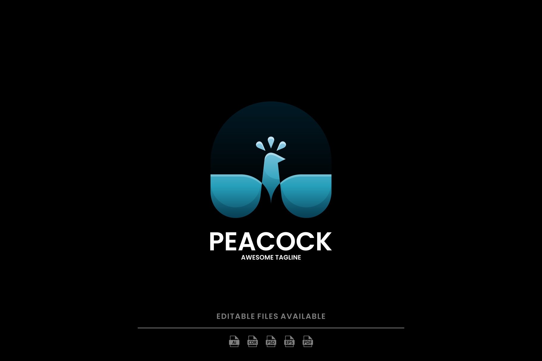 Peacock Gradient Logo cover image.