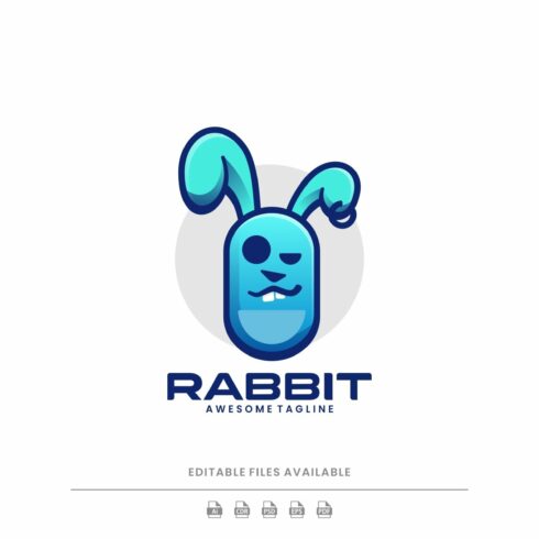 Rabbit Simple Mascot Logo cover image.