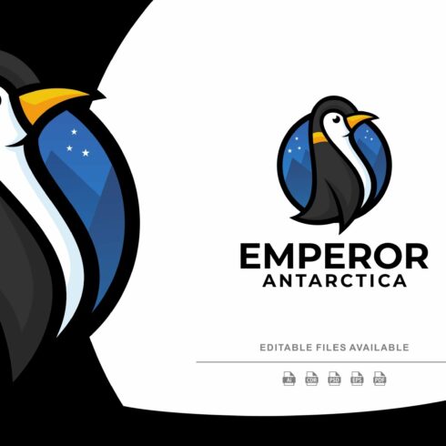 Antarctica Penguin Mascot Logo cover image.