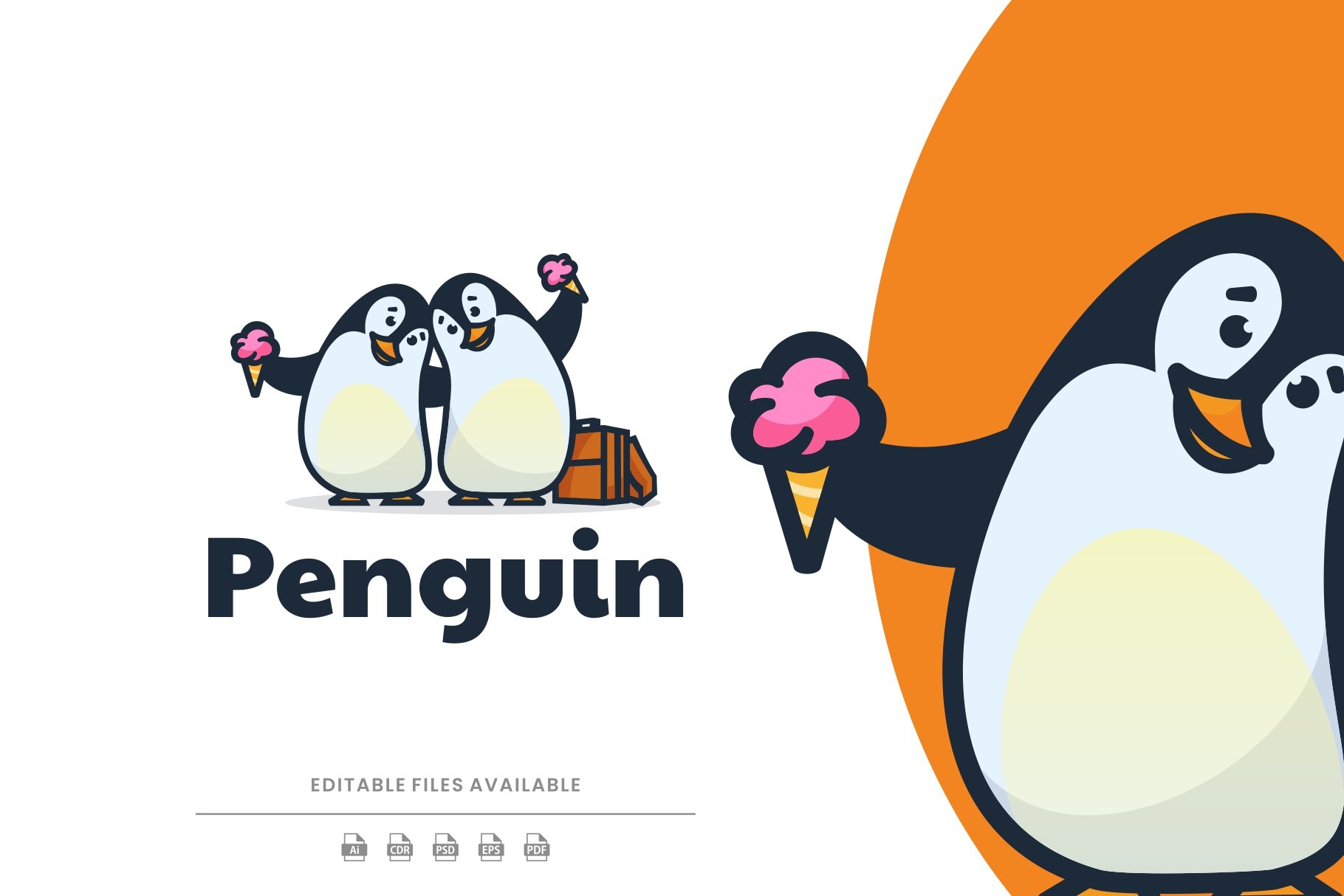 Penguin Cartoon Logo cover image.