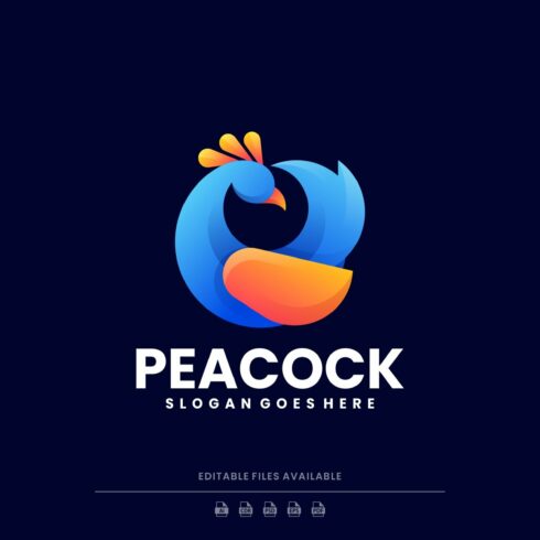 Peacock Gradient Colorful Logo cover image.