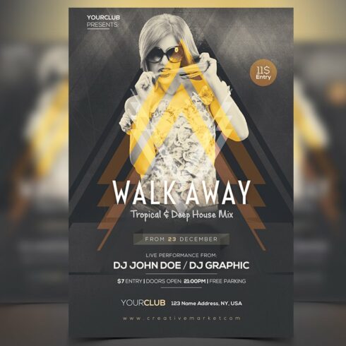 Walk Away - PSD Flyer cover image.