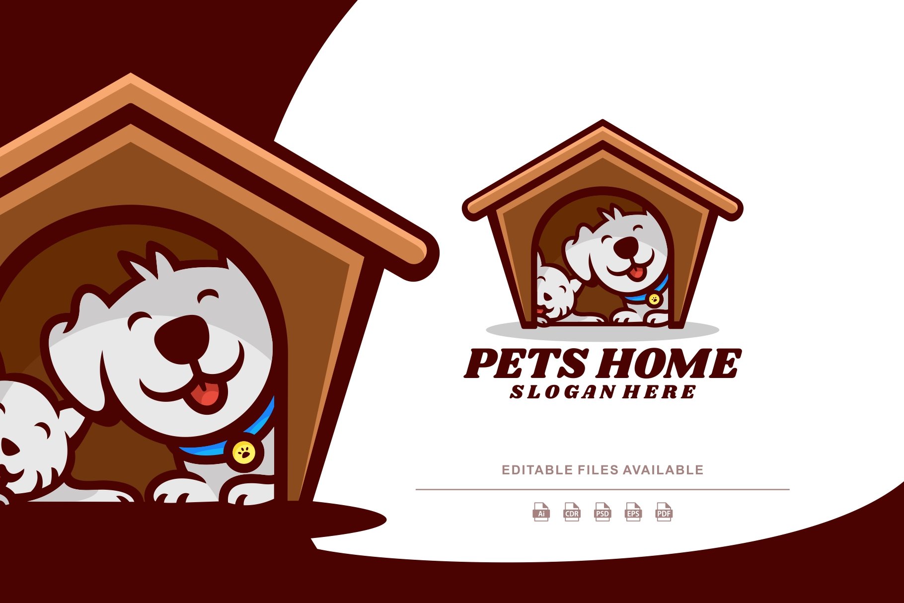 Pets Home Mascot Cartoon Logo cover image.