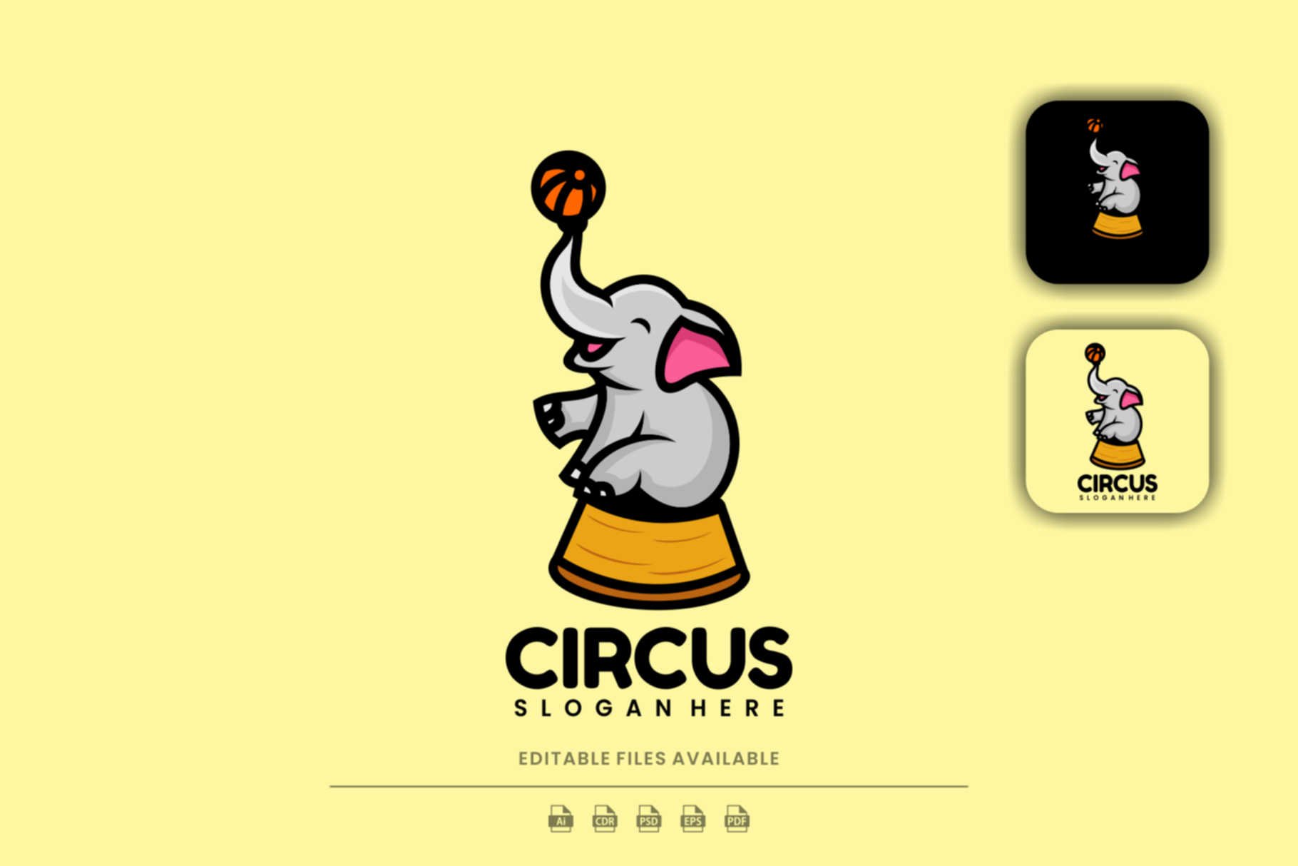 Circus Cartoon Logo cover image.
