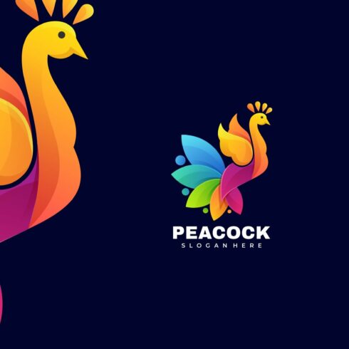 Peacock Gradient Colorful Logo cover image.