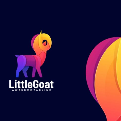 Goat Gradient Colorful Logo cover image.