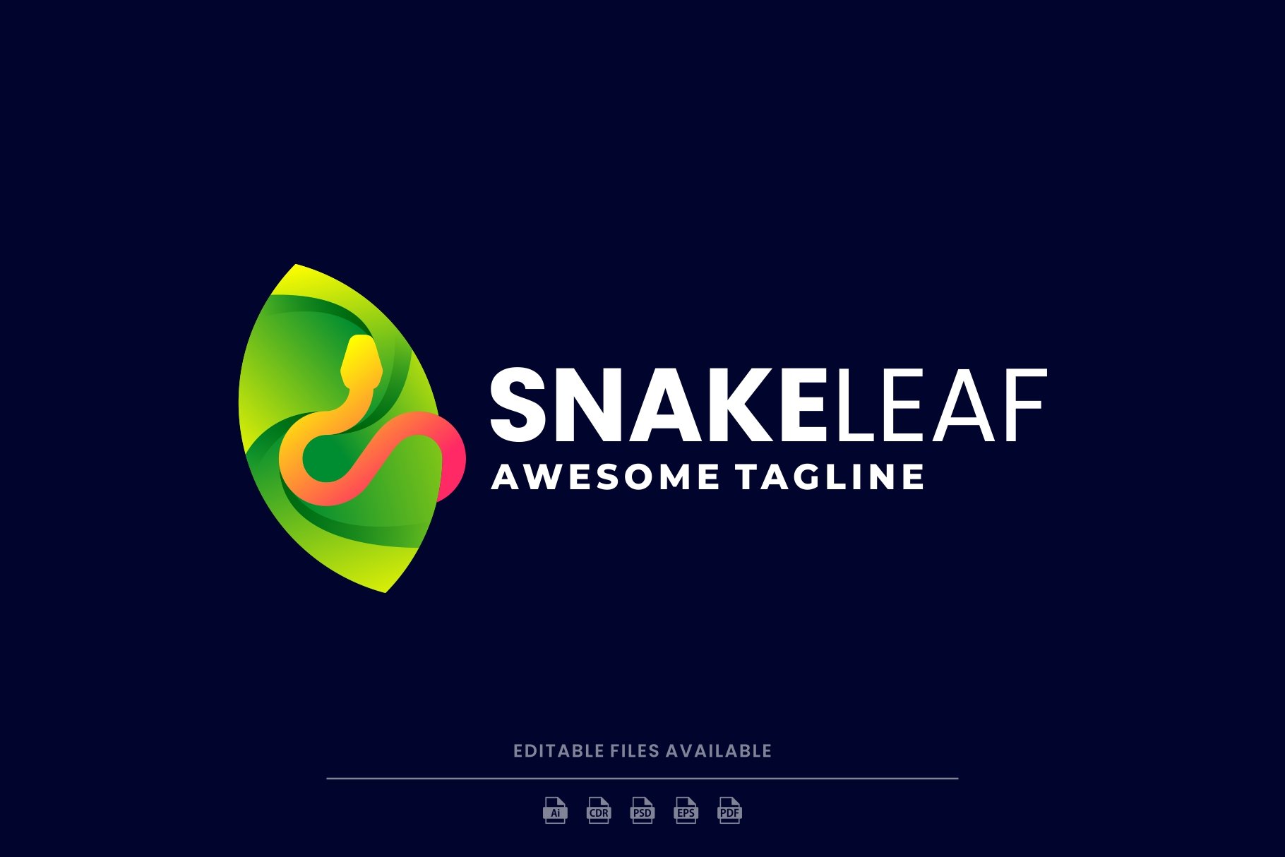 Snake Leaf Colorful Logo cover image.