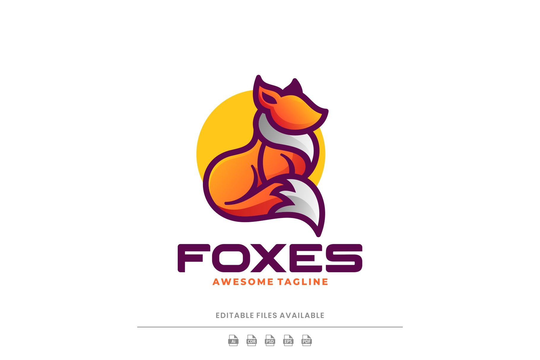 Fox Simple Mascot Logo cover image.
