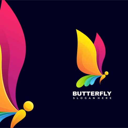 Butterfly Gradient Colorful logo cover image.