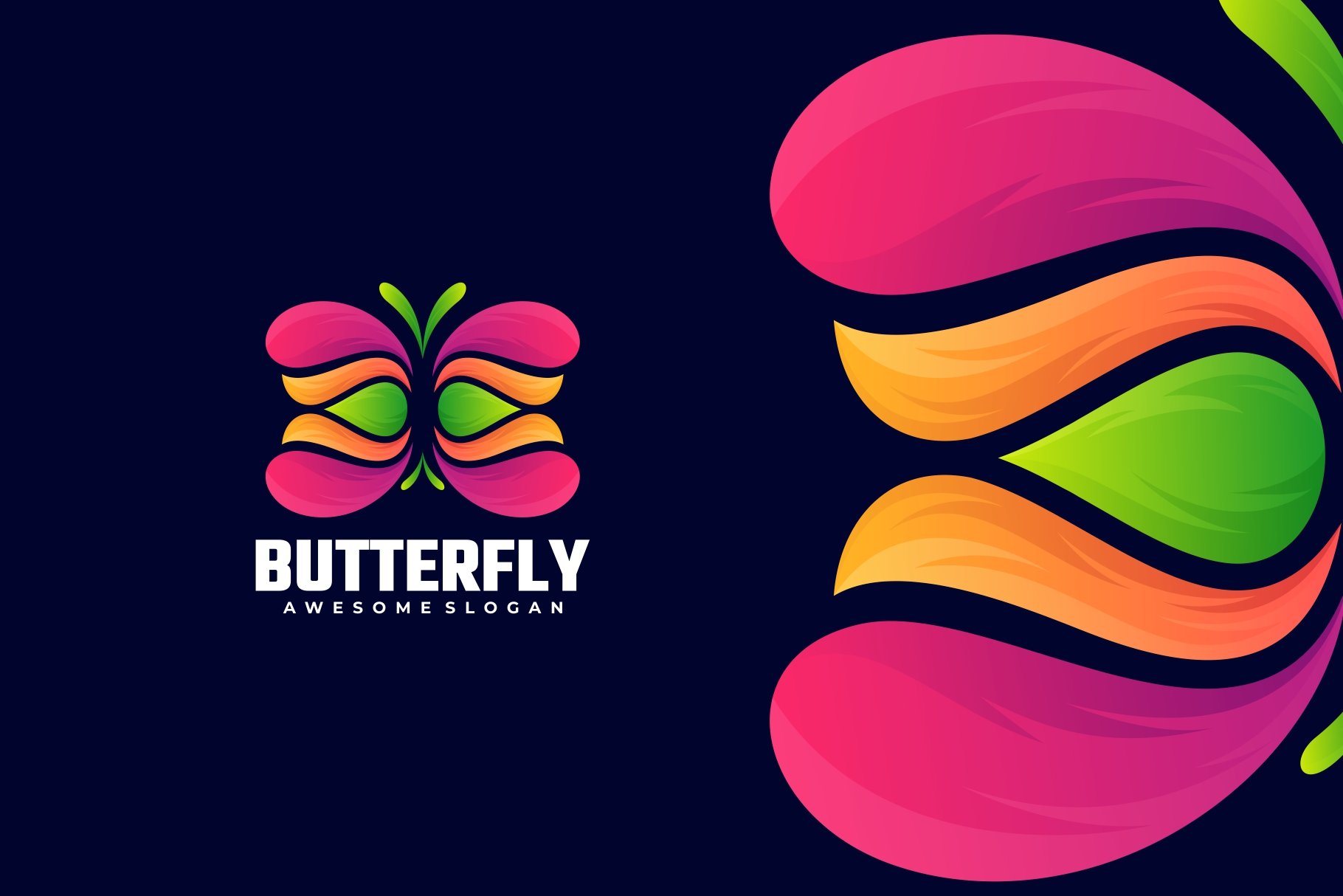 Butterfly Gradient Colorful Logo cover image.
