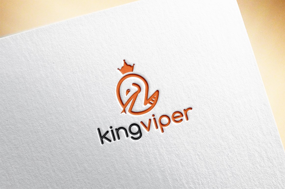 King Viper Logo Template cover image.
