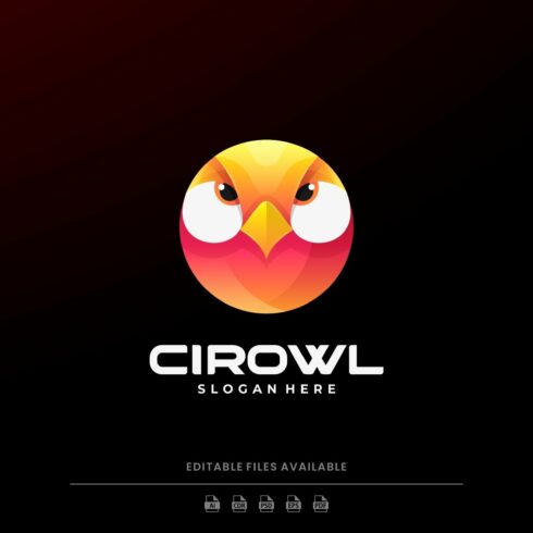 Circle Owl Gradient Colorful Logo cover image.