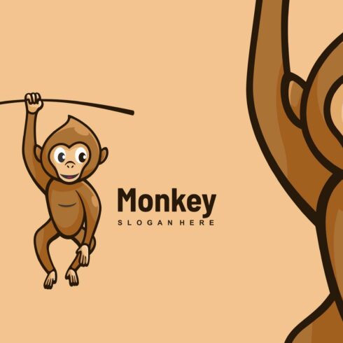 Monkey Mascot Cartoon Logo cover image.