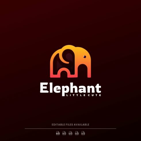 Elephant Line Art Logo cover image.