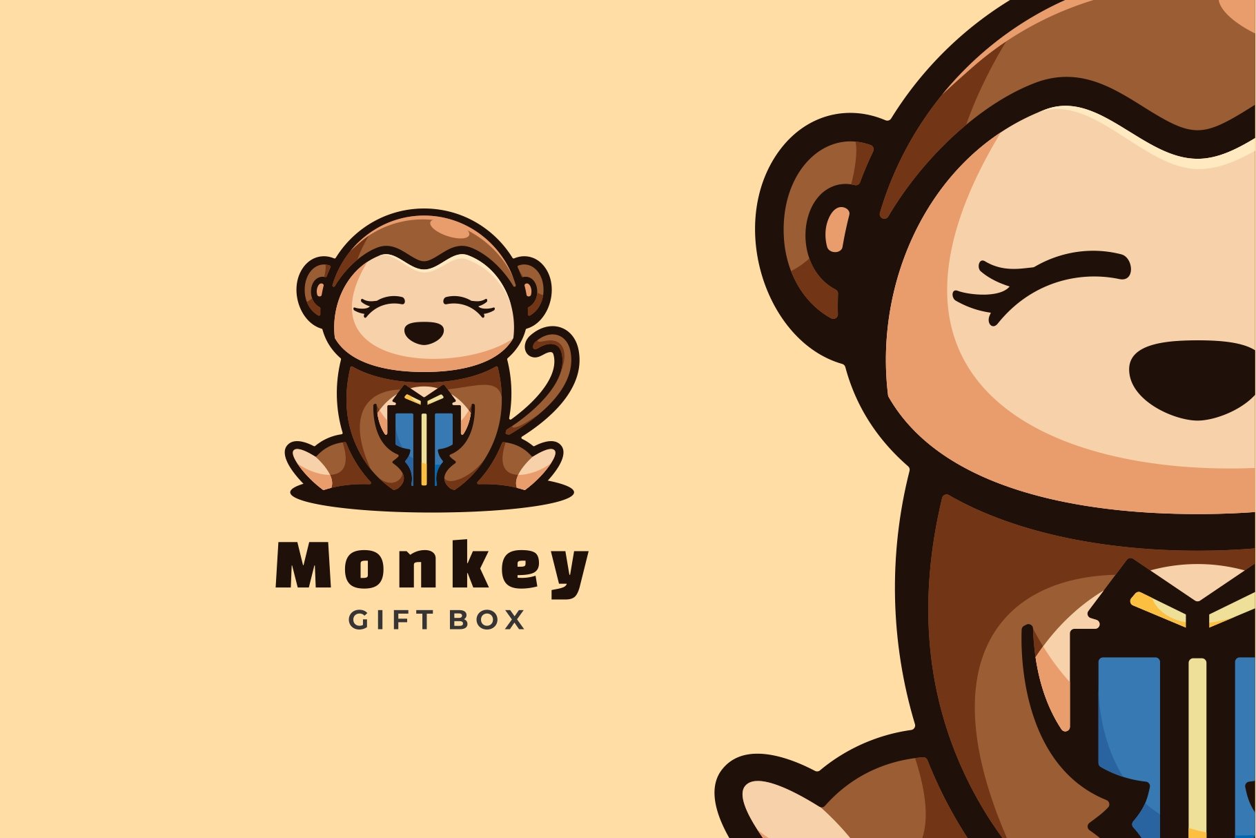 Monkey Cartoon Logo cover image.