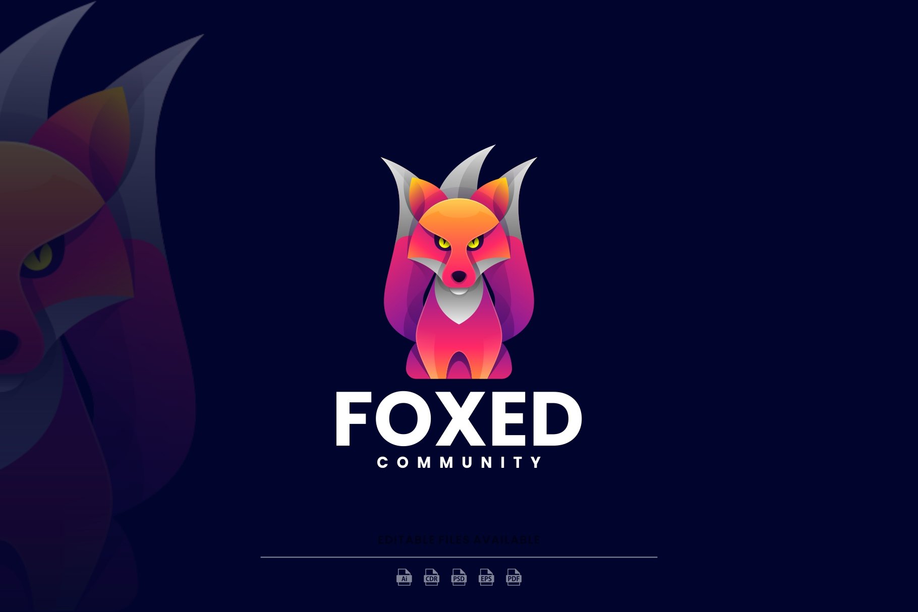 Fox Gradient Colorful Logo cover image.