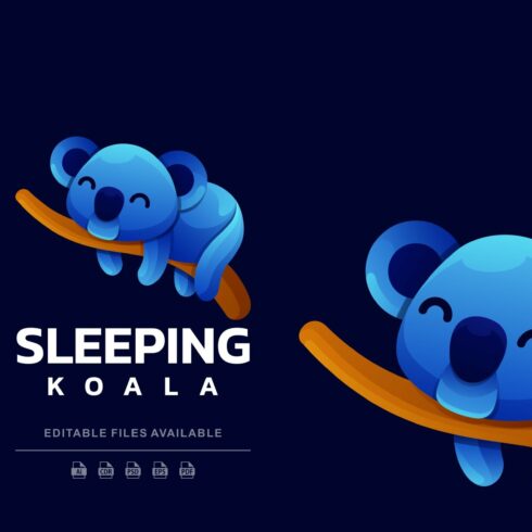 Sleeping Koala Gradient Logo cover image.