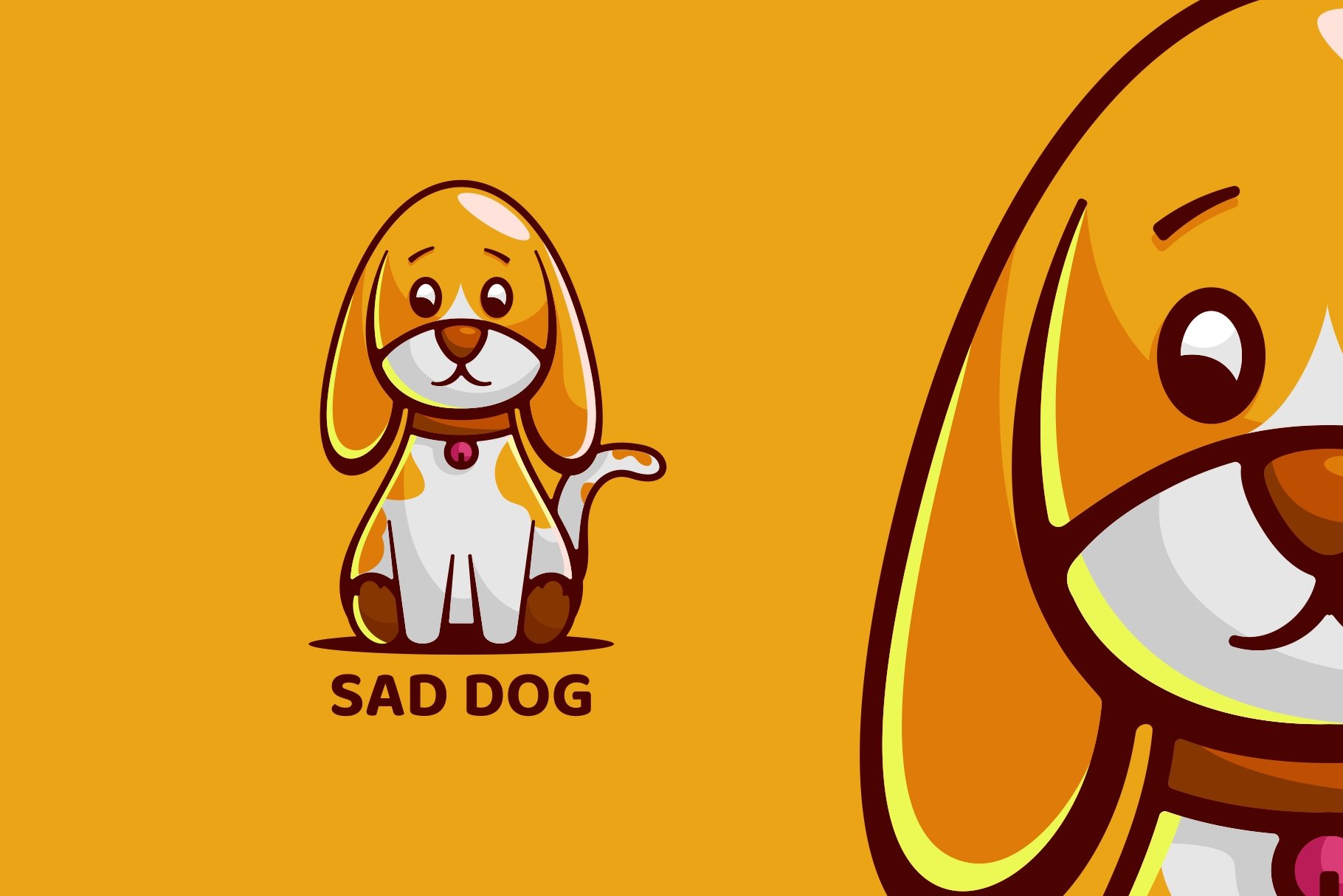 Dog Mascot Cartoon Logo cover image.