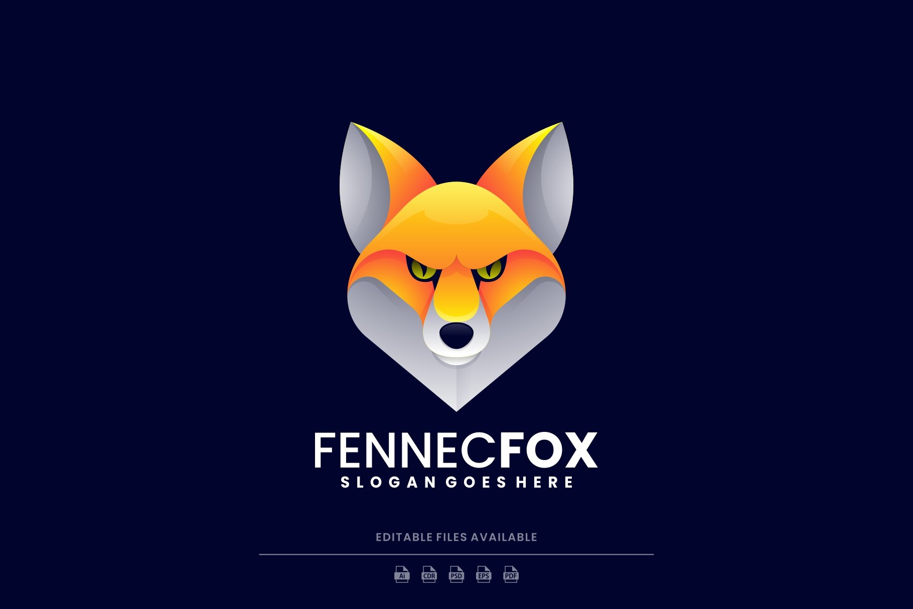 Fennec Fox Colorful Logo cover image.