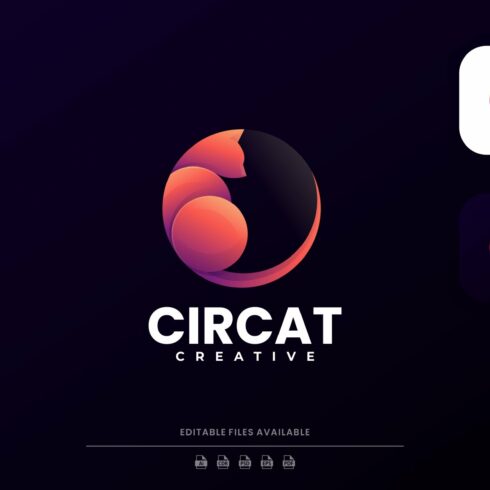 Circle Cat Gradient Logo cover image.