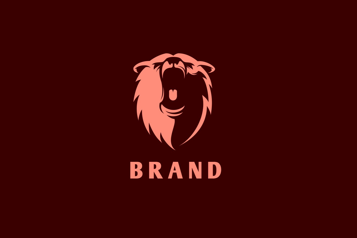 Minimalist Angry Bear Logo Design cover image.