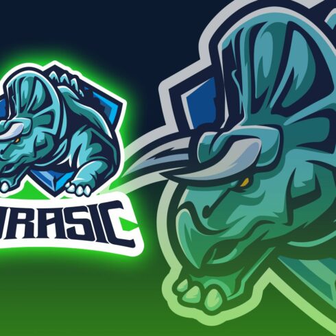 Triceratops Esport Logo cover image.