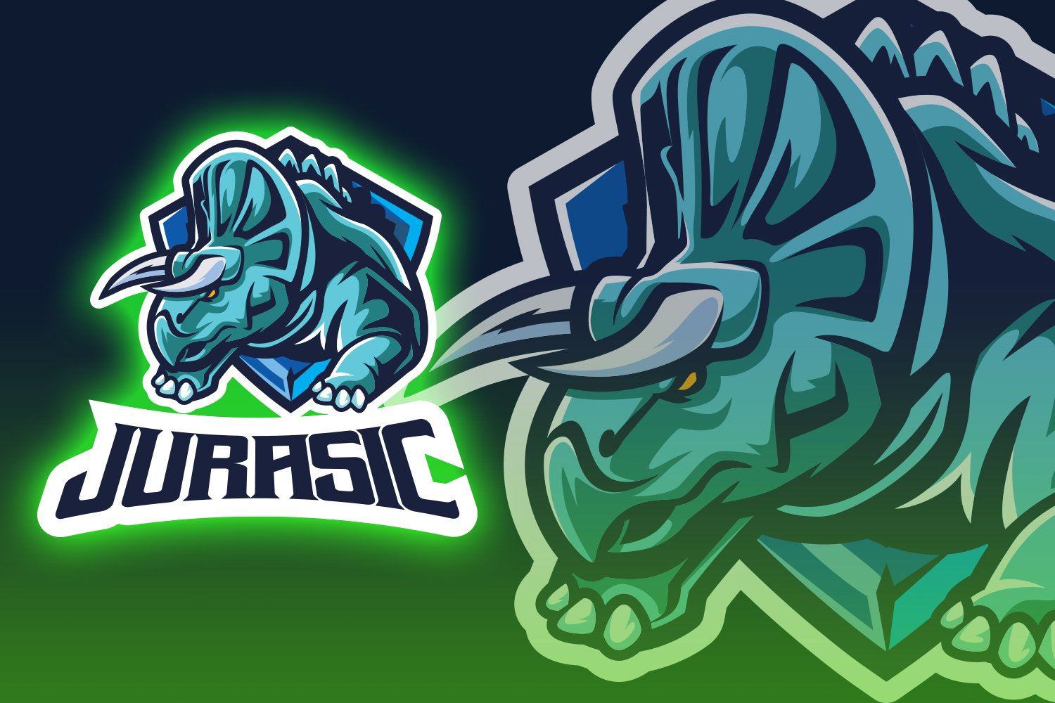 Triceratops Esport Logo cover image.
