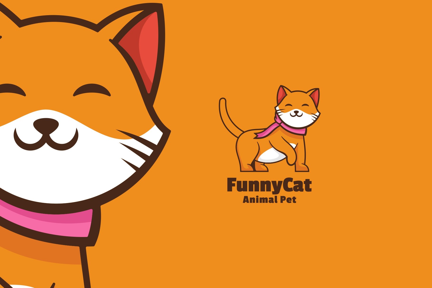 Cat Cartoon Logo cover image.