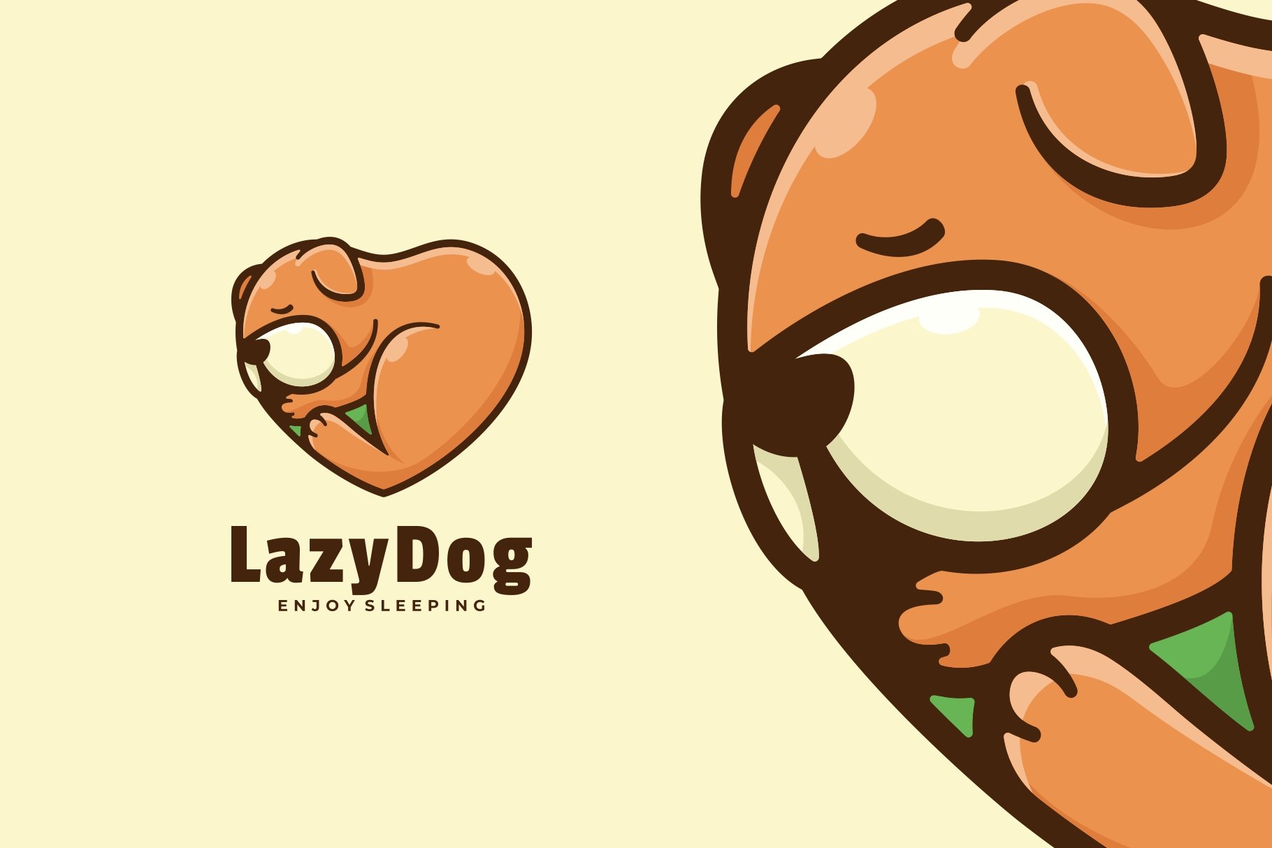 Dog Cartoon Character Logo cover image.