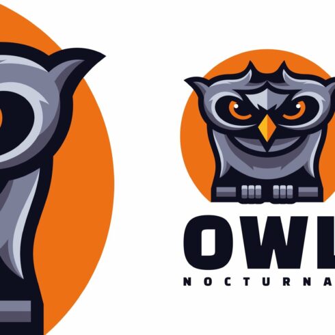 Owl Simple Mascot Logo cover image.