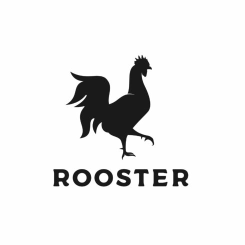 Rooster, chicken silhouette logo cover image.