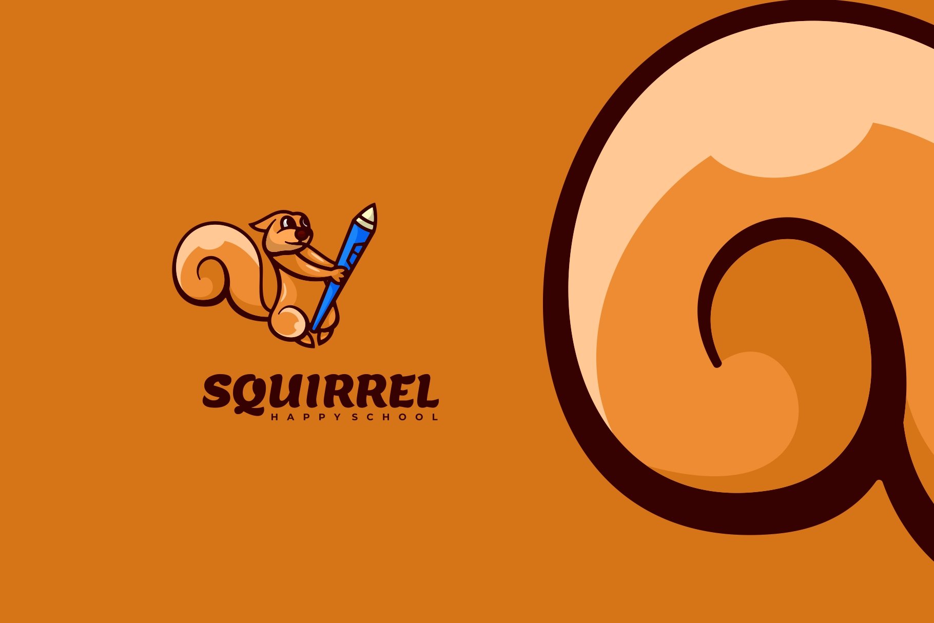 Squirrel Cartoon Logo cover image.