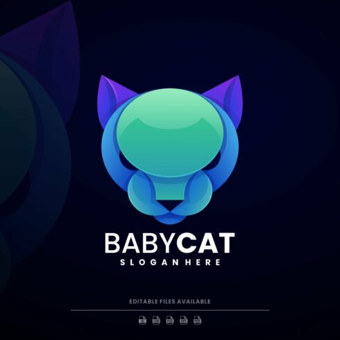 Baby Cat Colorful Logo cover image.