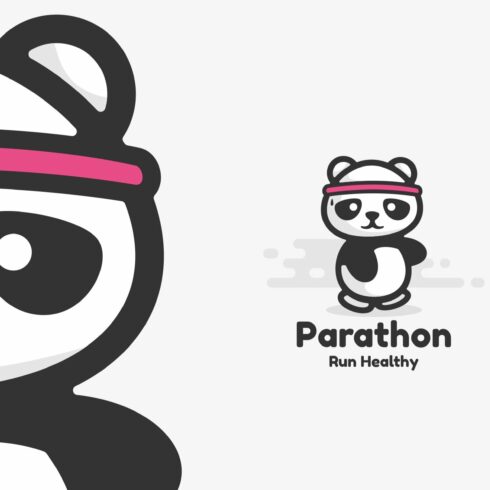 Panda Simple Mascot Logo cover image.