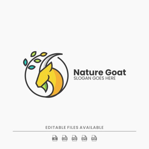 Nature Goat Simple Logo cover image.