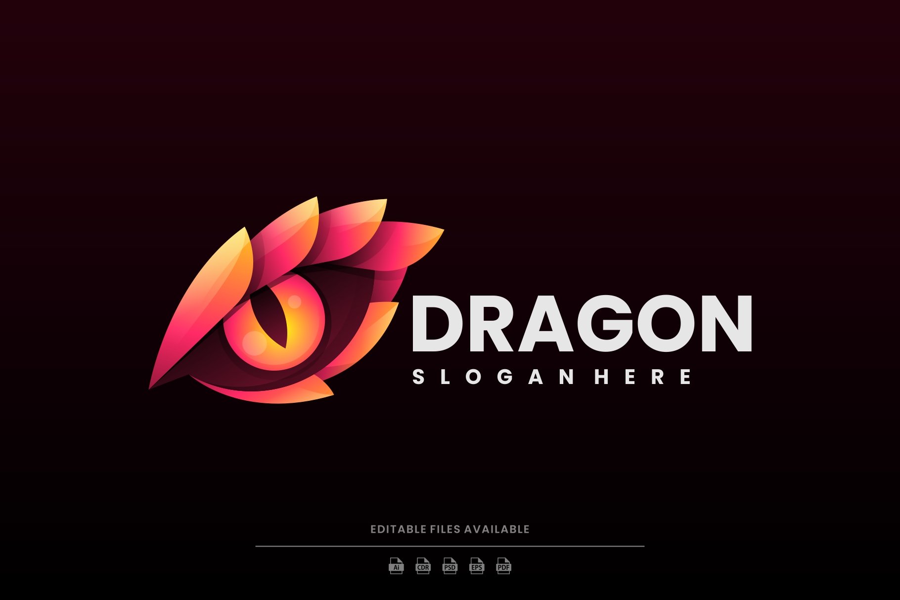 Dragon Gradient Colorful Logo cover image.