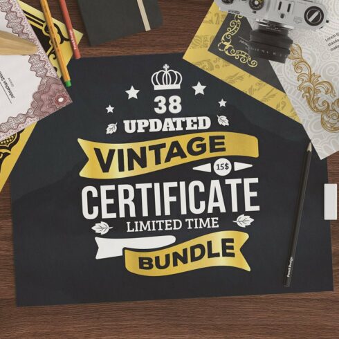 Vintage Certificate Bundle - MS Word cover image.