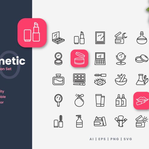 Cosmetic Outline Icons cover image.