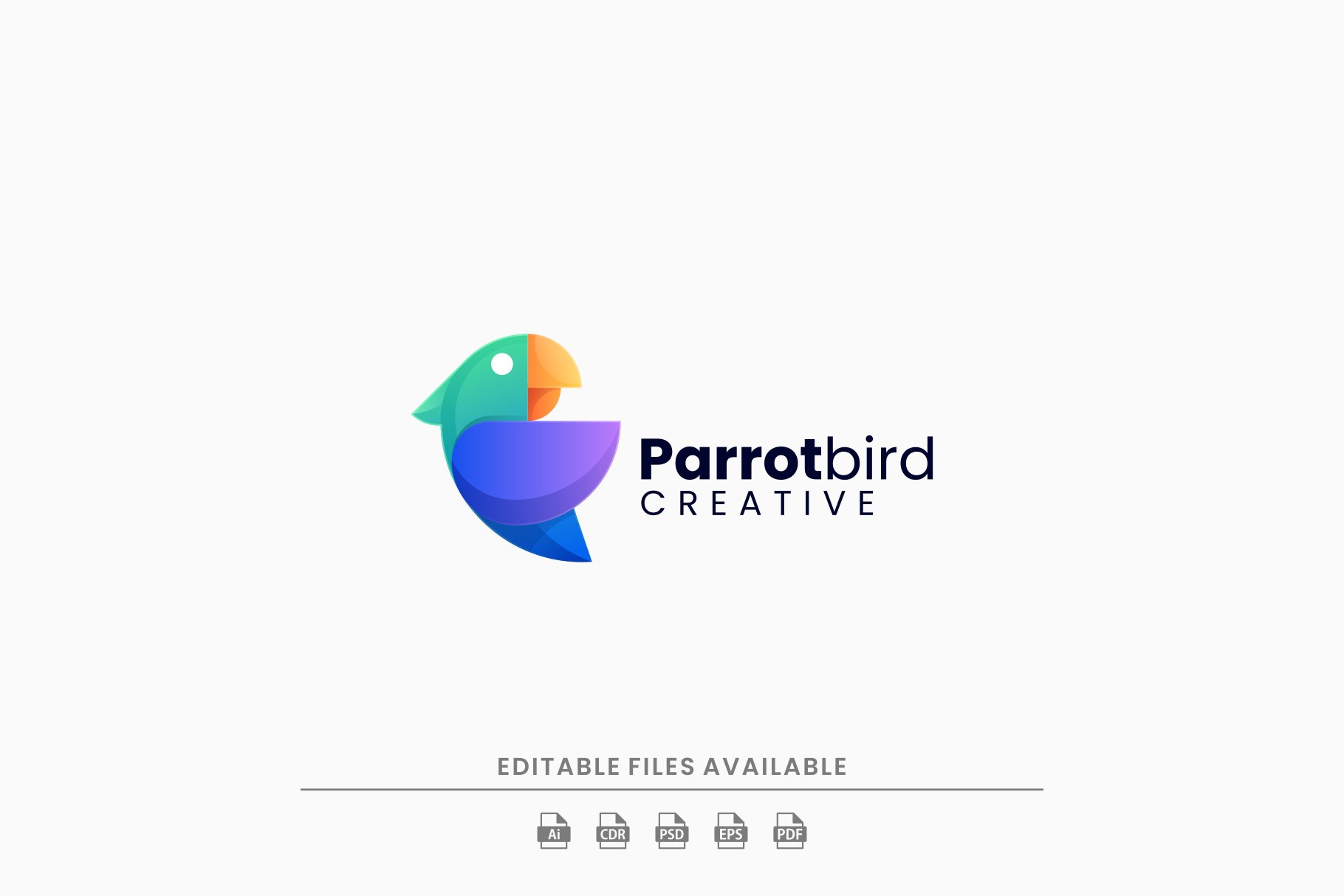 Parrot Bird Colorful Logo cover image.