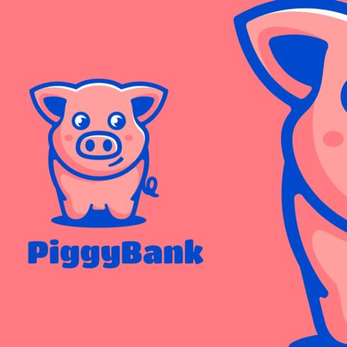 Pig Mascot Cartoon Logo cover image.