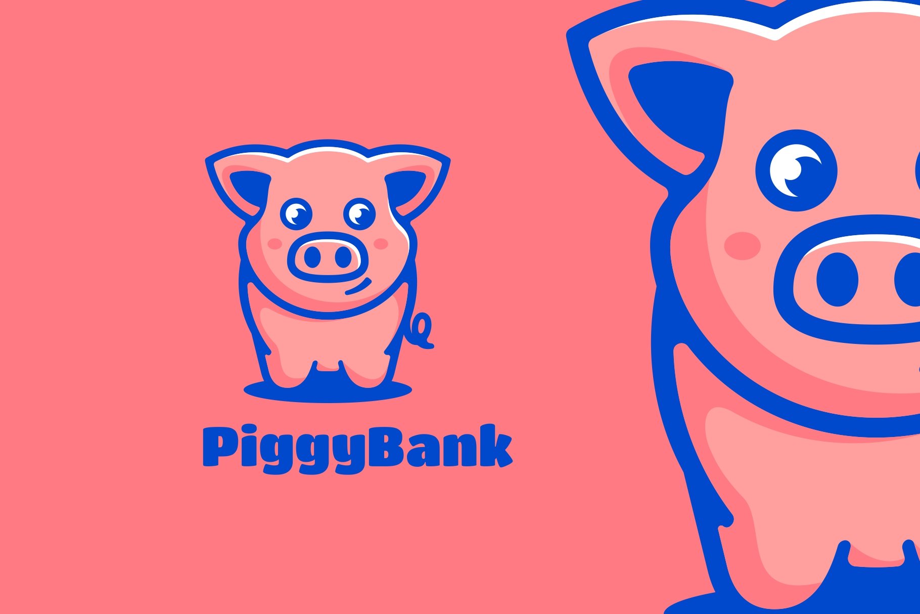 Pig Mascot Cartoon Logo cover image.
