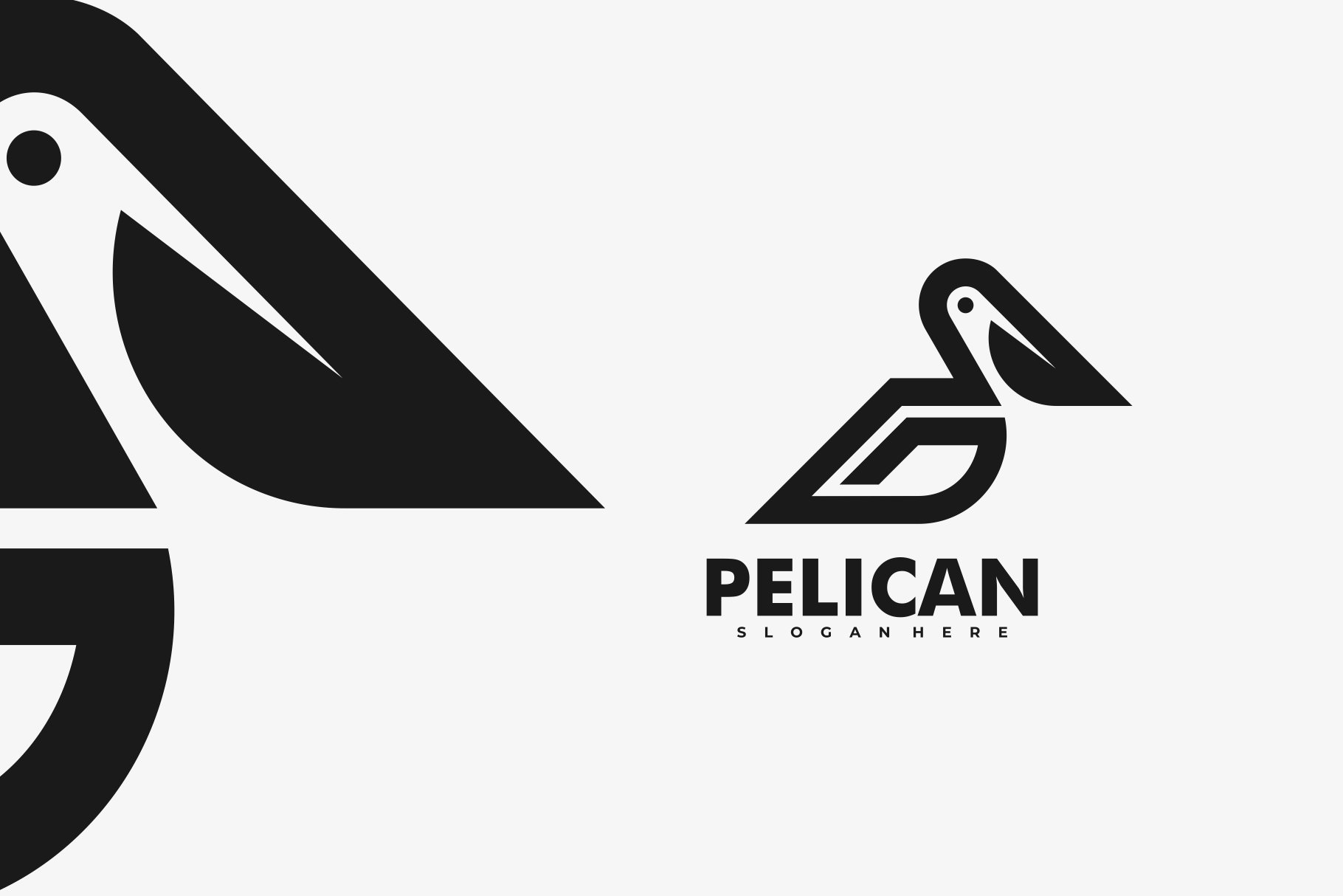 Pelican Line Art Logo cover image.