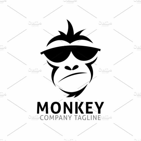 monkey geek logo template cover image.