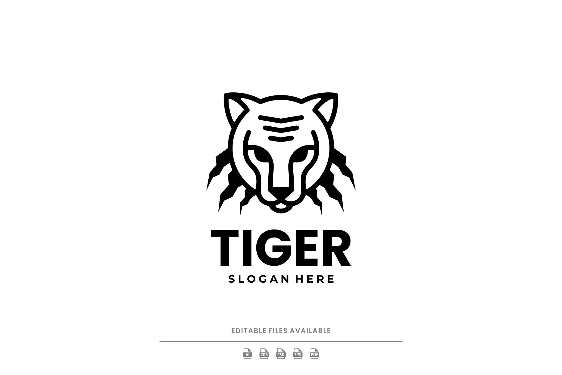 Tiger Line Art Logo cover image.