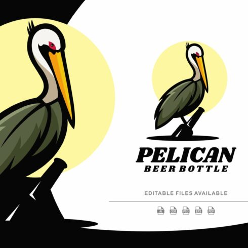 Pelican Simple Mascot Logo cover image.