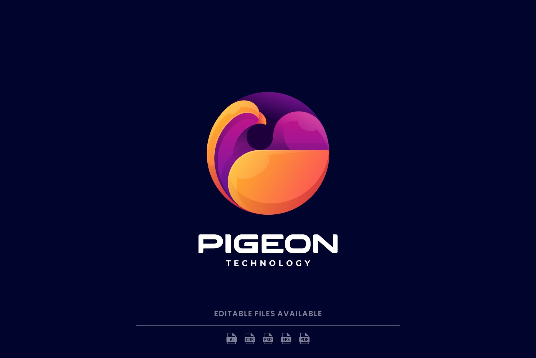 Pigeon Gradient Logo cover image.