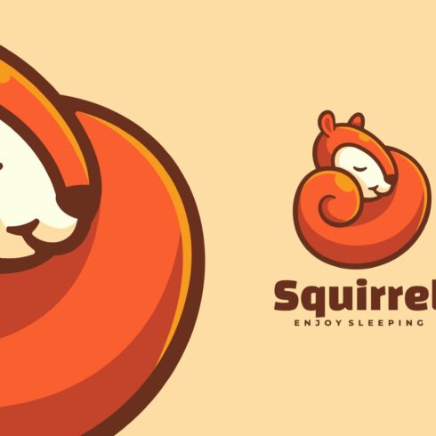 Squirrel Mascot Cartoon Logo cover image.