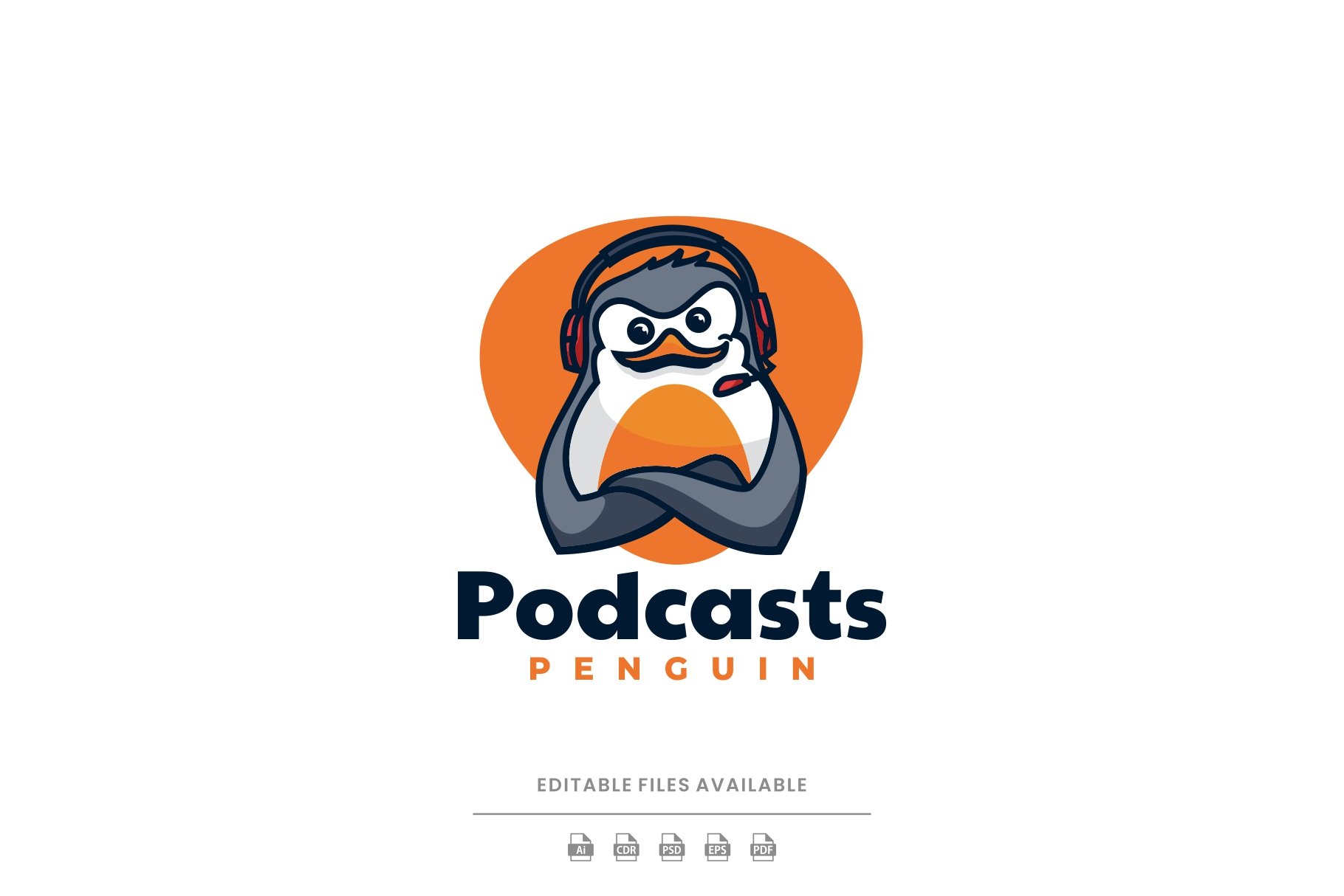 Penguin Cartoon Logo cover image.